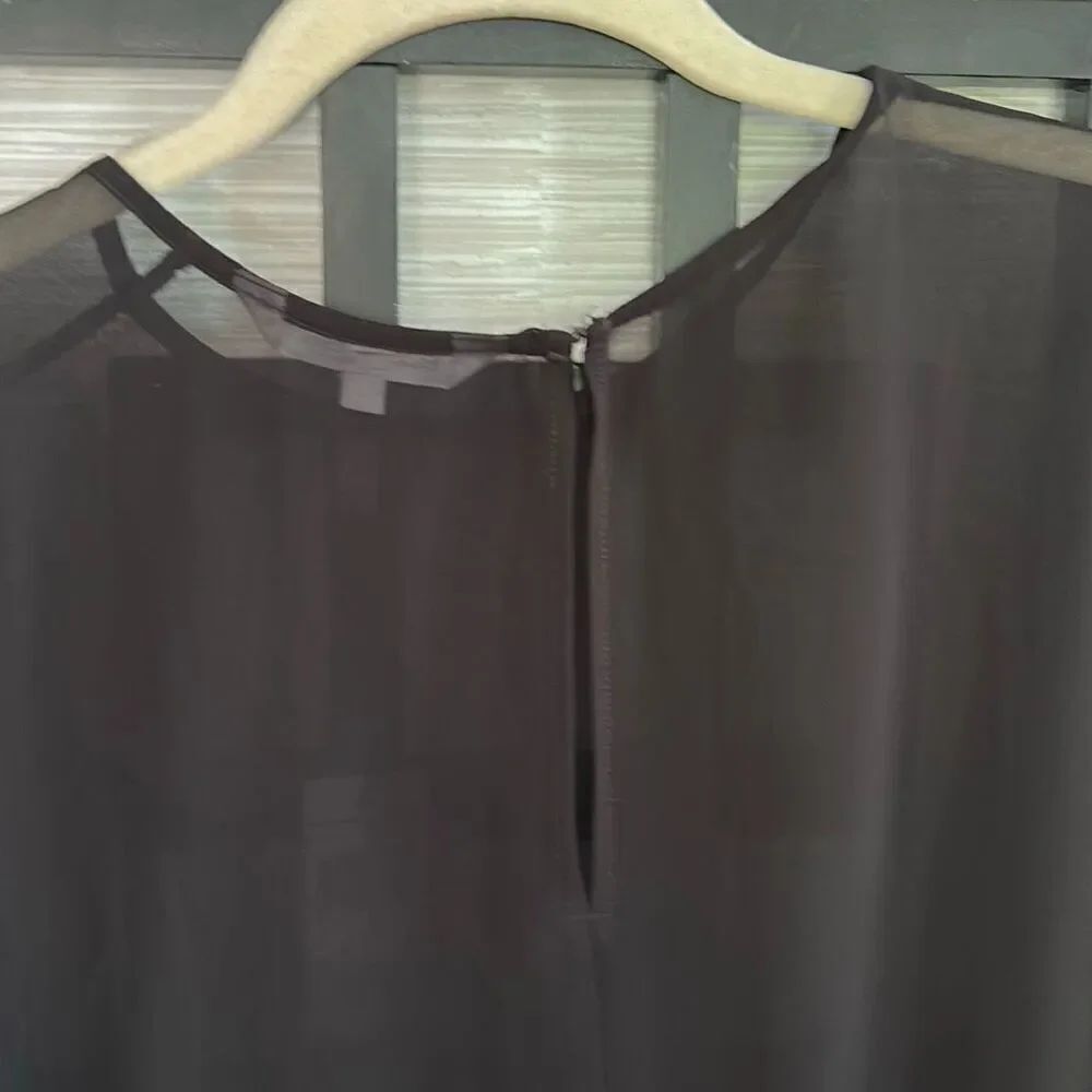 NWT BCBG  generation black chair three-quarter sleeve baby doll top size XS over - Picture 7 of 7